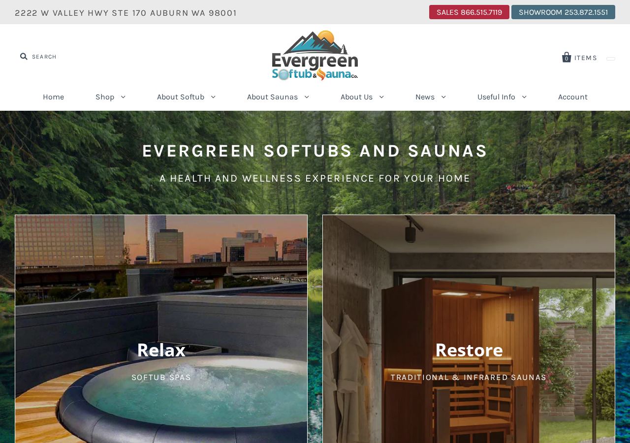 evergreensoftub.com website project